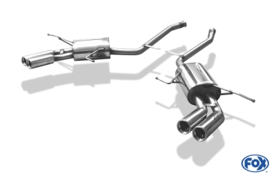 FOX Nerezový výfuk | Zadní tlumič - Mercedes-Benz M-Class (W164), ML500, 2005-2011, MB061004-068