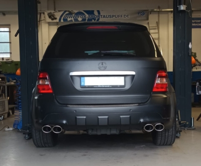 Mercedes třídy M typ W164 koncový tlumič pravý/levý - 2x115 FOX MB061004-747