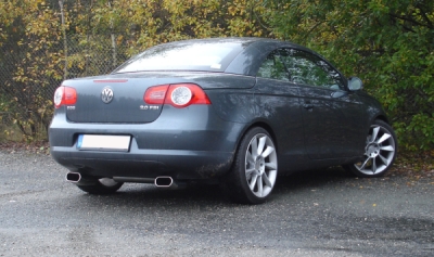 FOX Nerezový výfuk | Zadní tlumič - Volkswagen EOS (1F), 2.0 TDi, 2006-2011, VW190005-637