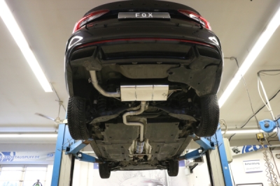 Škoda Octavia NX RS iV Závěrečný tlumič výfuku vlevo - vývod v o FOX SK063017-TLP