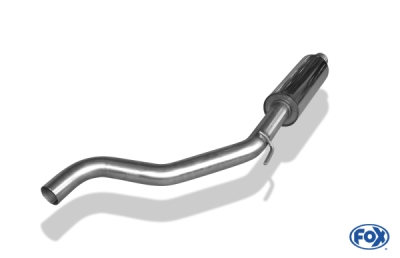 FOX Nerezový výfuk | Přední tlumič - Opel Corsa E, 1.6 Turbo, 2014-0, OP034020-VSD