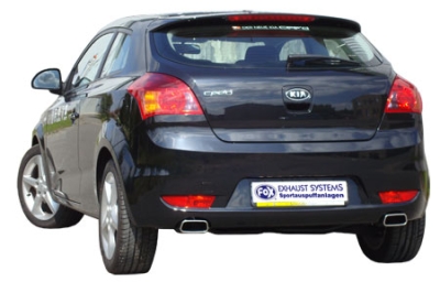 FOX Nerezový výfuk | Koncovky výfuku - Kia Pro Cee´d (ED), 2.0, 2006-2012, KI160010-681