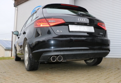FOX Nerezový výfuk | Zadní tlumič - Audi A3 (8V), 1.4 TFSi, 2012-0, AU052007-132
