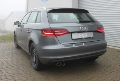 FOX Nerezový výfuk | Zadní tlumič - Audi A3 (8V), 1.4 TFSi, 2012-0, AU052007-290