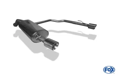 FOX Nerezový výfuk | Zadní tlumič - Volkswagen Golf IV, 2.3 V5, 1997-2006, VW053093-291