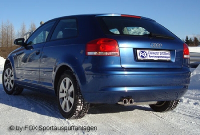 FOX Nerezový výfuk | Zadní tlumič - Audi A3 (8P), 2.0 TDi, 2003-2014, AU051005-068
