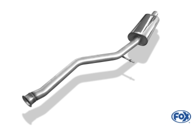 FOX Nerezový výfuk | Přední tlumič - Peugeot 206, 2.0 S16, 1998-2012, PE021010-VSD