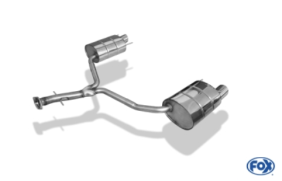 FOX Nerezový výfuk | Zadní tlumič - Lexus IS (XE20), 250, 2005-2013, LE011073-133