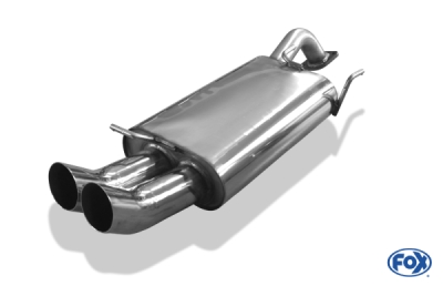 FOX Nerezový výfuk | Zadní tlumič - Hyundai Coupe (RD), 2.0 16V, 1996-2002, HY071002-166