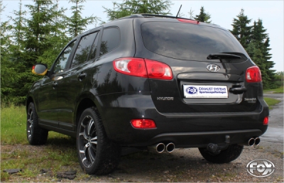 FOX Nerezový výfuk | Zadní tlumič - Hyundai Santa Fe II (CM), 2.2 CRDi, 2006-2012, HY121004-132