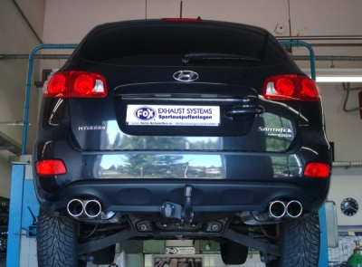 FOX Nerezový výfuk | Zadní tlumič - Hyundai Santa Fe II (CM), 2.2 CRDi, 2006-2012, HY121004-132