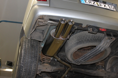 FOX Nerezový výfuk | Zadní tlumič - Volkswagen Transporter T4 (70/7D), 2.8 VR6, 1990-2003, VW130042-070