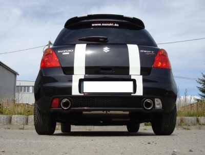 FOX Nerezový výfuk | Zadní tlumič - Suzuki SWIFT III (MZ, EZ), 1.6, 2004-2010, SZ012003-153