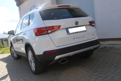 FOX Nerezový výfuk | Zadní tlumič - Seat Ateca (5FP), 2.0 TDi, 2016-0, SE100001-467