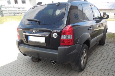 FOX Nerezový výfuk | Zadní tlumič - Hyundai Tucson (JM), 2.0, 2004-2010, HY150015-347
