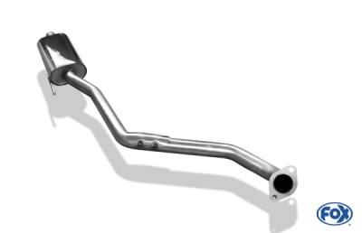FOX Nerezový výfuk | Přední tlumič - Hyundai Veloster (FS), 1.6 GDI, 2011-0, HY170000-VSD
