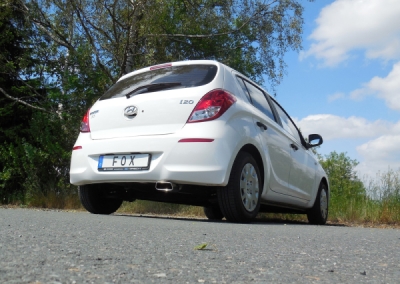 FOX Nerezový výfuk | Zadní tlumič - Hyundai i20 (PB) , 1.2, 2008-2014, HY180001-671
