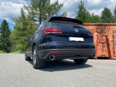 VW Touareg Typ CR7 výstupní tlumič výfuku pravý/levý - 1x114 ty FOX VW142005-295