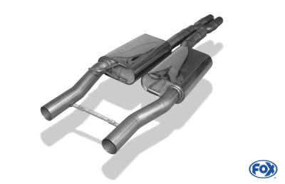FOX Nerezový výfuk | Přední tlumič - Chrysler 300 C, SRT8, 2004-2010, CR100040-VSD