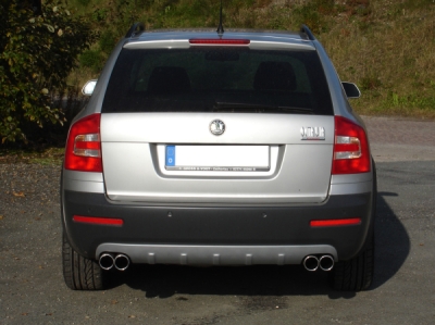 FOX Nerezový výfuk | Zadní tlumič - Skoda Octavia (1Z), 2.0 TDi, 2004-0, SK061013-046