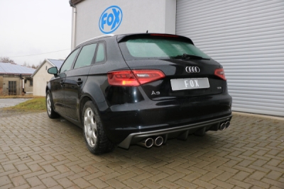 FOX Nerezový výfuk | Zadní tlumič - Audi A3 (8V), 1.4 TFSi, 2012-0, AU052015-132