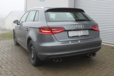 FOX Nerezový výfuk | Zadní tlumič - Audi A3 (8V), 1.4 TFSi, 2012-0, AU052015-290