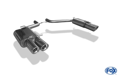 FOX Nerezový výfuk | Zadní tlumič - Chrysler 300 C, 3.0 CRD, 2004-2010, CR100063-154
