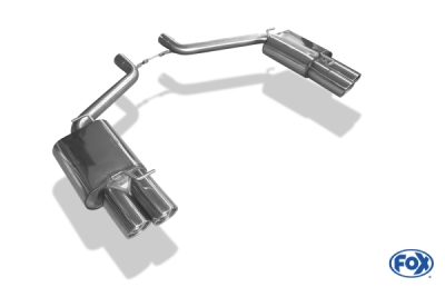 FOX Nerezový výfuk | Zadní tlumič - Chrysler 300 C, 3.0 CRD, 2004-2010, CR100063-154