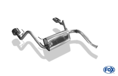 Opel Astra J Stufenheck koncový tlumič výfuku křížový výstup vpravo/vlevo FOX OP043083-467