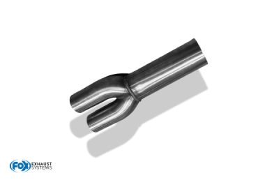 Audi S4 B5 Verbindungsrohr 90mm/2x76mm mit Adapter 2x55mm FOX AU060140-VB3