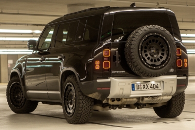Twin-Monotube-Projekt AT1 černá matná, ochranný prstenec 9×20" 5×120 (Landrover Defender)