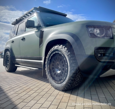 Twin-Monotube-Projekt AT1 černá matná, ochranný prstenec 9×20" 5×120 (Landrover Defender)