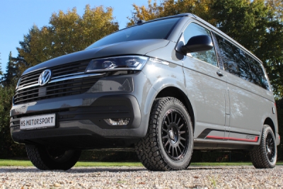Twin-Monotube-Projekt AT2 černá matná - 8×18" 5×120 (VW Crafter + T5 / T6 / T6.1, MAN TGE)
