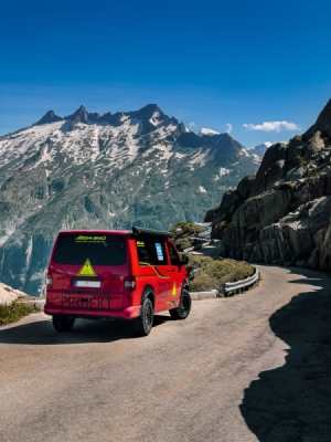 Nastavitelný tlumič přední KONI-ADJUST-SENSITIVE-AT - XL délka, uchycení pomocí klemy a dvou šroubů (T32) - VW T5/T6/T6.1