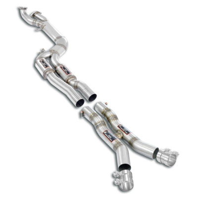 J-Pipe Touring PackageDeletes the secondary catalytics + OPFs + mid resonatorAccepts the Std - Oem muffler Supersprint 527720