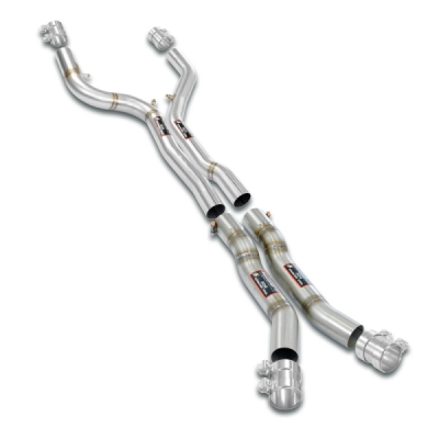 Straight Pipe Race PackageDeletes the OPFs + mid resonatorAccepts the Std - Oem muffler Supersprint 746010