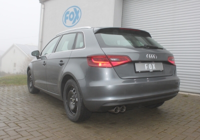 FOX Nerezový výfuk | Zadní tlumič - Audi A3 (8V), 1.4 TFSi, 2012-0, AU052007-290