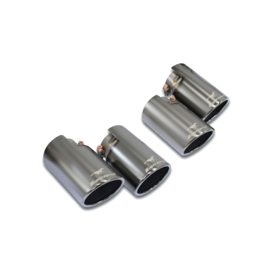 Sada koncovek výfuku, pravá ∅100 mm – levá ∅100 mm "Gun Metal Grey" Supersprint 775326