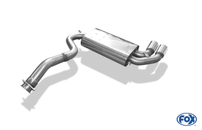 Audi Urquattro koncový tlumič výfuku - 2x76 typ 10 FOX AU010038-008