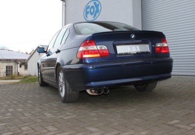 FOX Nerezový výfuk | Zadní tlumič - BMW 3-Series (E46), 330i, 2000-2006, BM022032-008