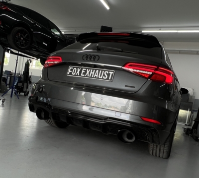 Audi A3 - 8V Sportback quattro Facelift final silencer exit