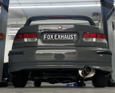 Honda Civic 6 - EJ6 Coupe Endschalldämpfer einflutig - 1x100 Typ 24