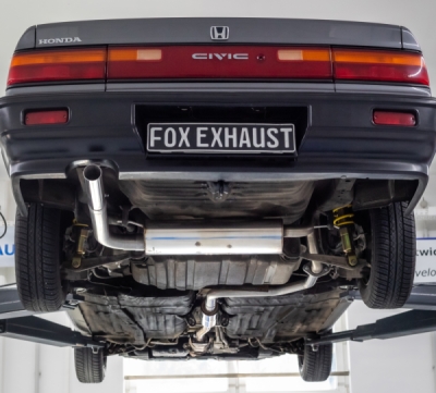 Honda Civic 4 - ED3 Endschalldämpfer quer - 1x63 Typ 10 links