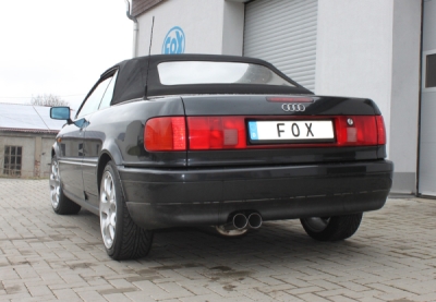 FOX Nerezový výfuk | Zadní tlumič - Audi 80 (B4), 2.8E V6, 1991-1995, AU011122-008