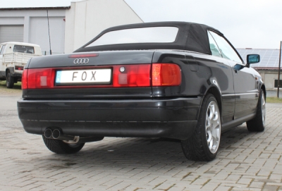 FOX Nerezový výfuk | Zadní tlumič - Audi 80 (B4), 2.8E V6, 1991-1995, AU011122-008