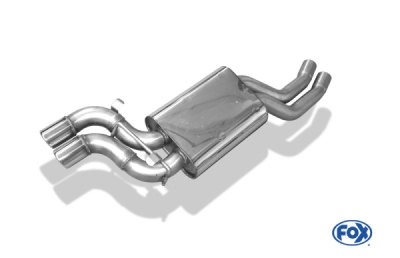 FOX Nerezový výfuk | Zadní tlumič - Audi V8 (4C), 4.2, 1988-1994, AU020002-126