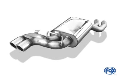 FOX Nerezový výfuk | Zadní tlumič - Audi V8 (4C), 4.2, 1988-1994, AU020002-126