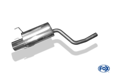 FOX Nerezový výfuk | Zadní tlumič - Mercedes-Benz CLK-Class (C208), CLK230 Compressor, 1997-2002, MB120002-593