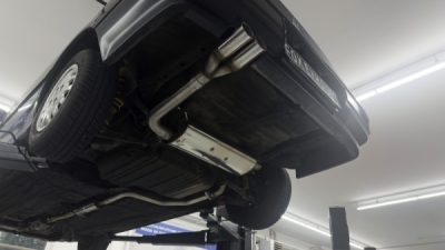 Honda Civic 4 - ED3 Endschalldämpfer quer und Vorschalldämpfer - 2x70 Typ 10 links