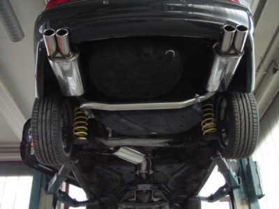 FOX Nerezový výfuk | Zadní tlumič - Volvo C70 I, 2.4T, 1998-2005, VO050003-050